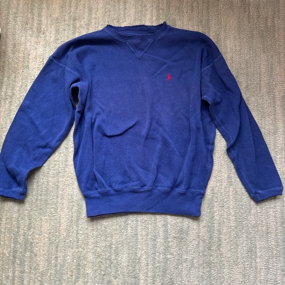 Ralph Lauren Sweaters - Ralph Lauren vintage navy crewneck sweatshirt